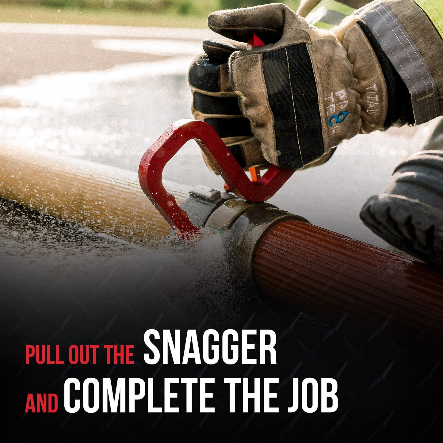 Motis - Snagger Tool for Firefighting, a Powerful Multi Tool Firefighter Gear, Firefighter Tools, Red