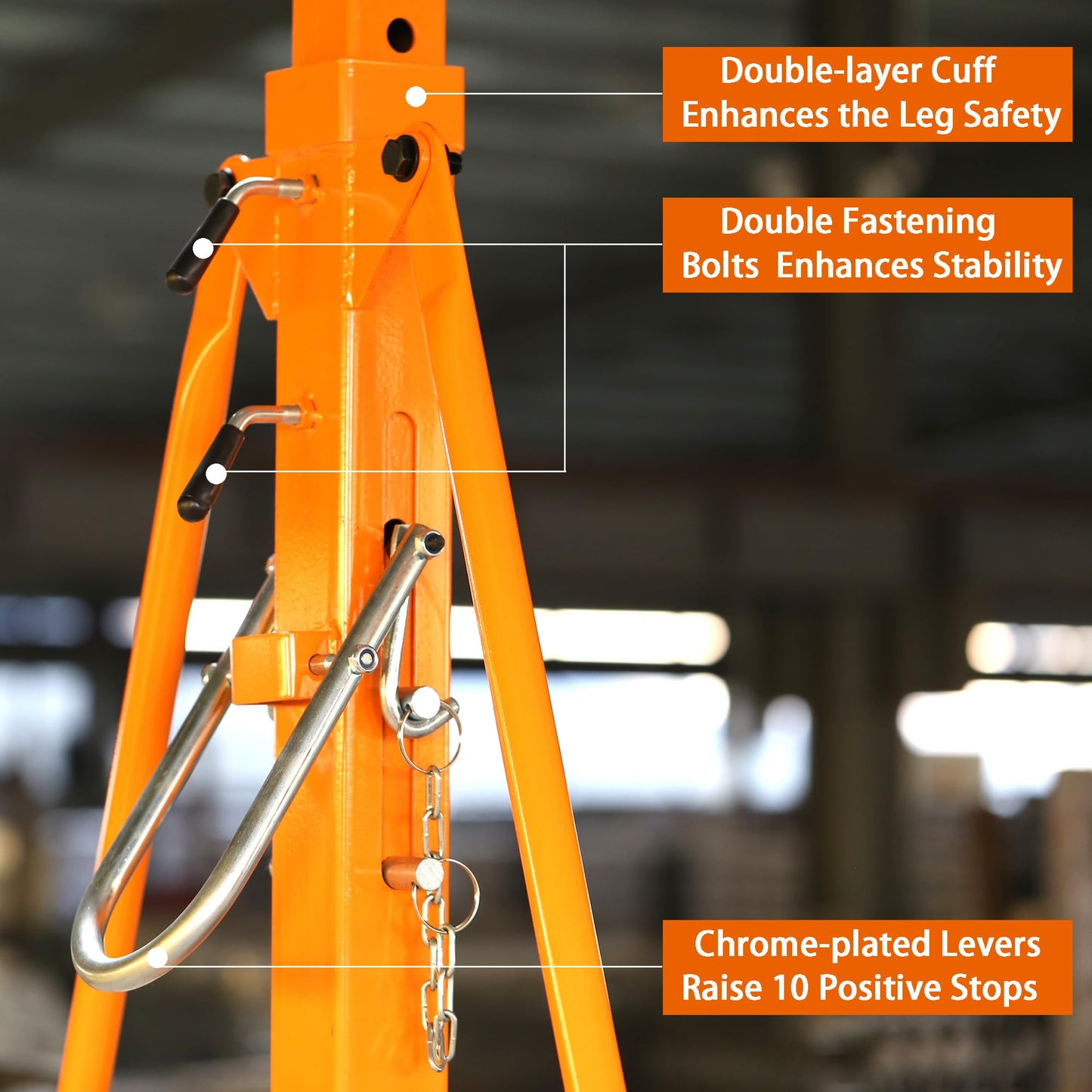 Adjustable Gantry Crane with Trolley and Hoist 2000 LBS, Overall Height Adjustable 7.65~10.91 FT, Shop Crane 1T Garage Crane with Rigging Kit with Rigging Kit