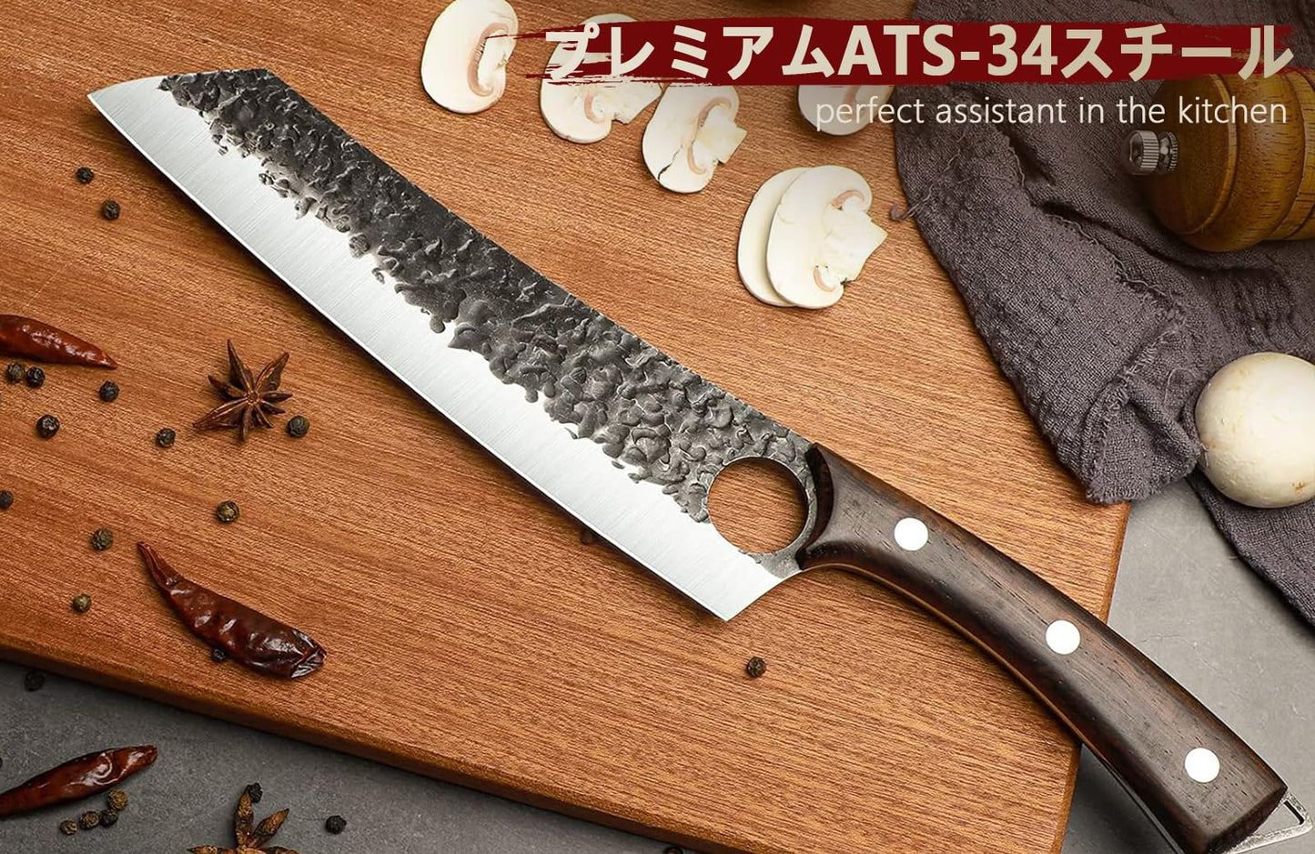 DRGSKL Serbian Chef Knife Set - 10 PCS Hand Forged Butcher Knife Set with Bag - High Carbon Steel Kitchen Knives - Meat Cleaver Viking Boning Knives for Brisket Trimming - Gifts for Mom