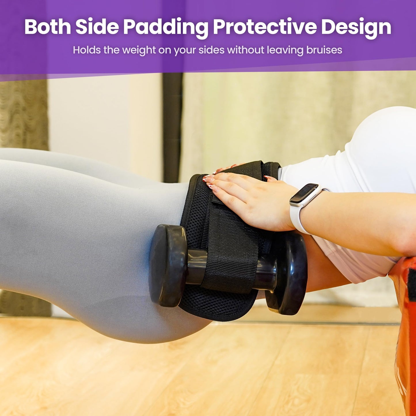 Balency Hip Thrust Belt for Dumbbells & Kettlebells - Slip-Resistant Padding, Perfect for Gym & Home Workouts