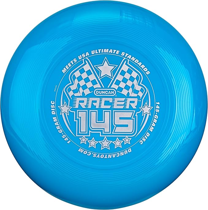 Duncan Racer 145G Weighted Flying Disc - Ultimate Disc for Junior Division, Best for Beach and Outdoor Games, Blue