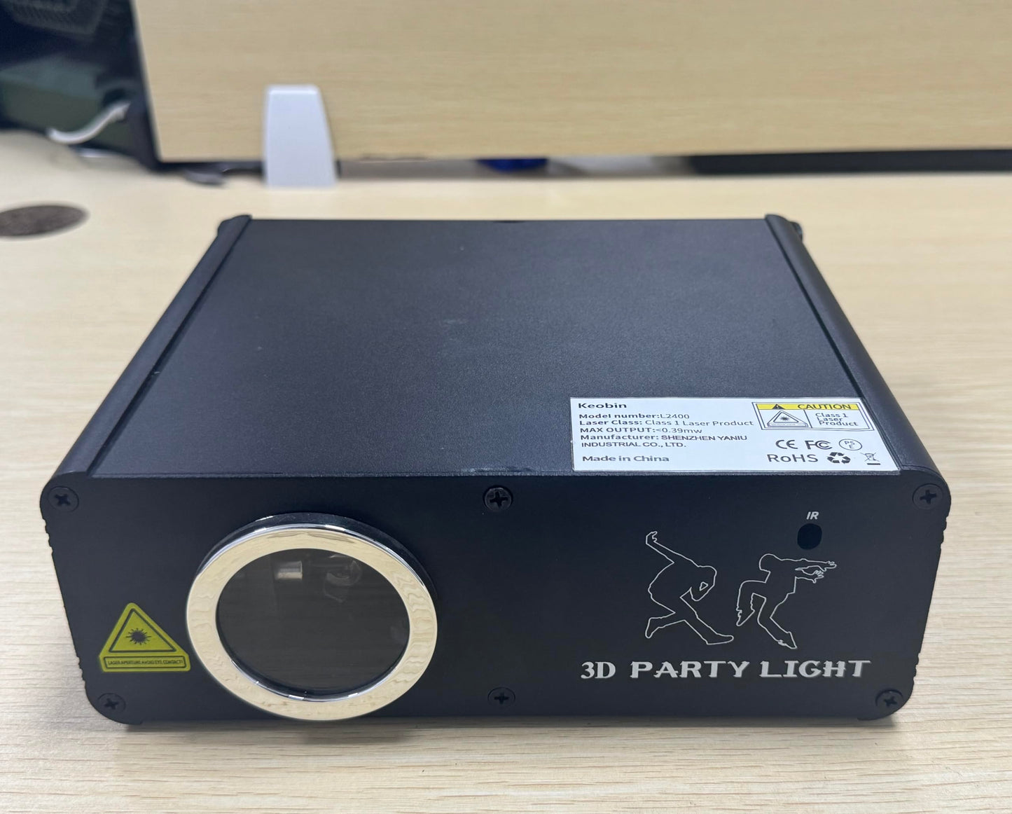 KeoBin APP DJ Laser Lights Professional - 200+ 3D RGB Animation Laser Light Show, Hand Drawing, Custom Patterns, Sound Actived & DMX Sync for Party, Stage, Club