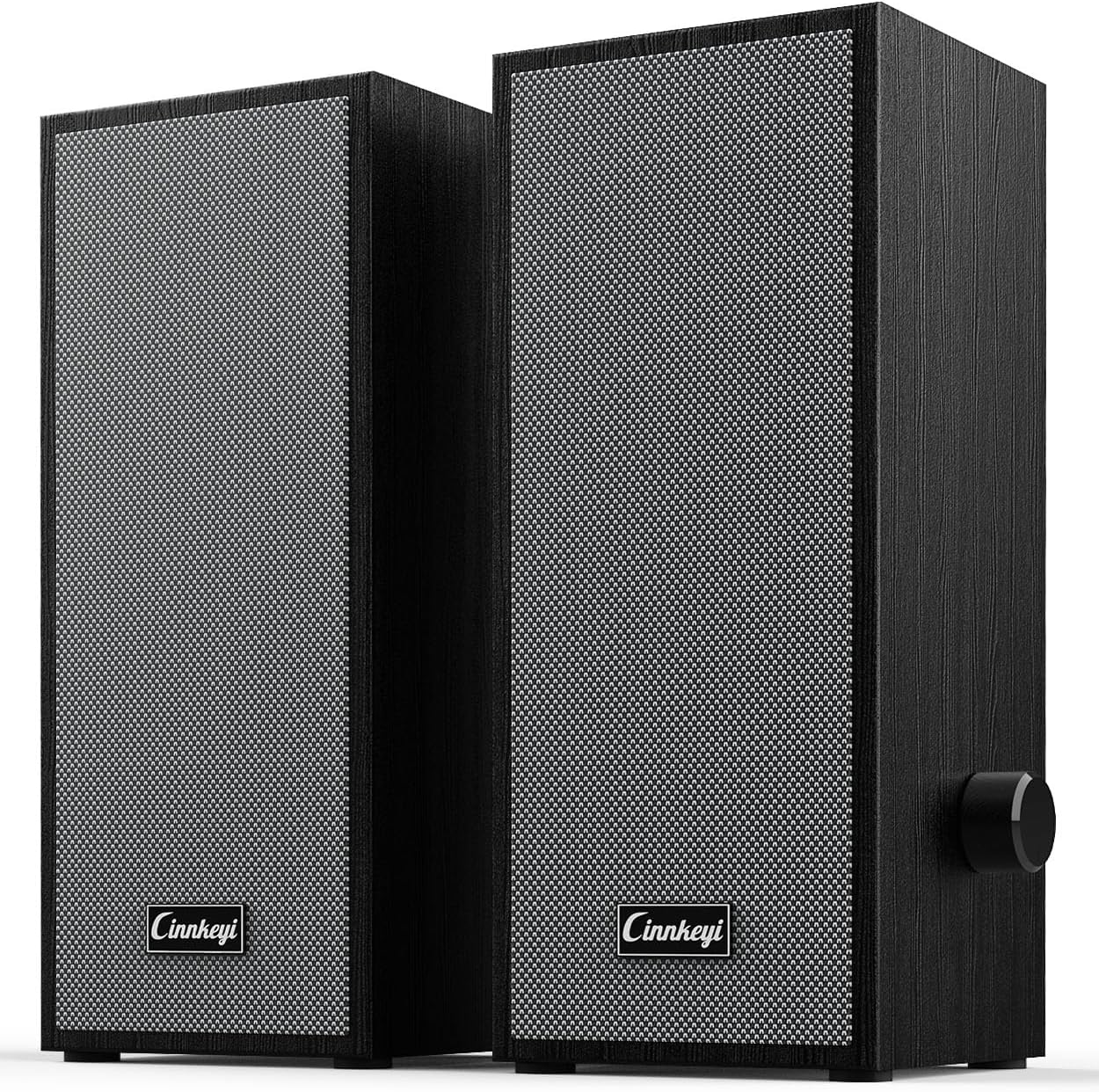 cinnkeyi 2.0, Small Computer Speakers USB/USB-C PC Speakers for Desktop Laptop, Bluetooth Stereo USB Speakers Compact