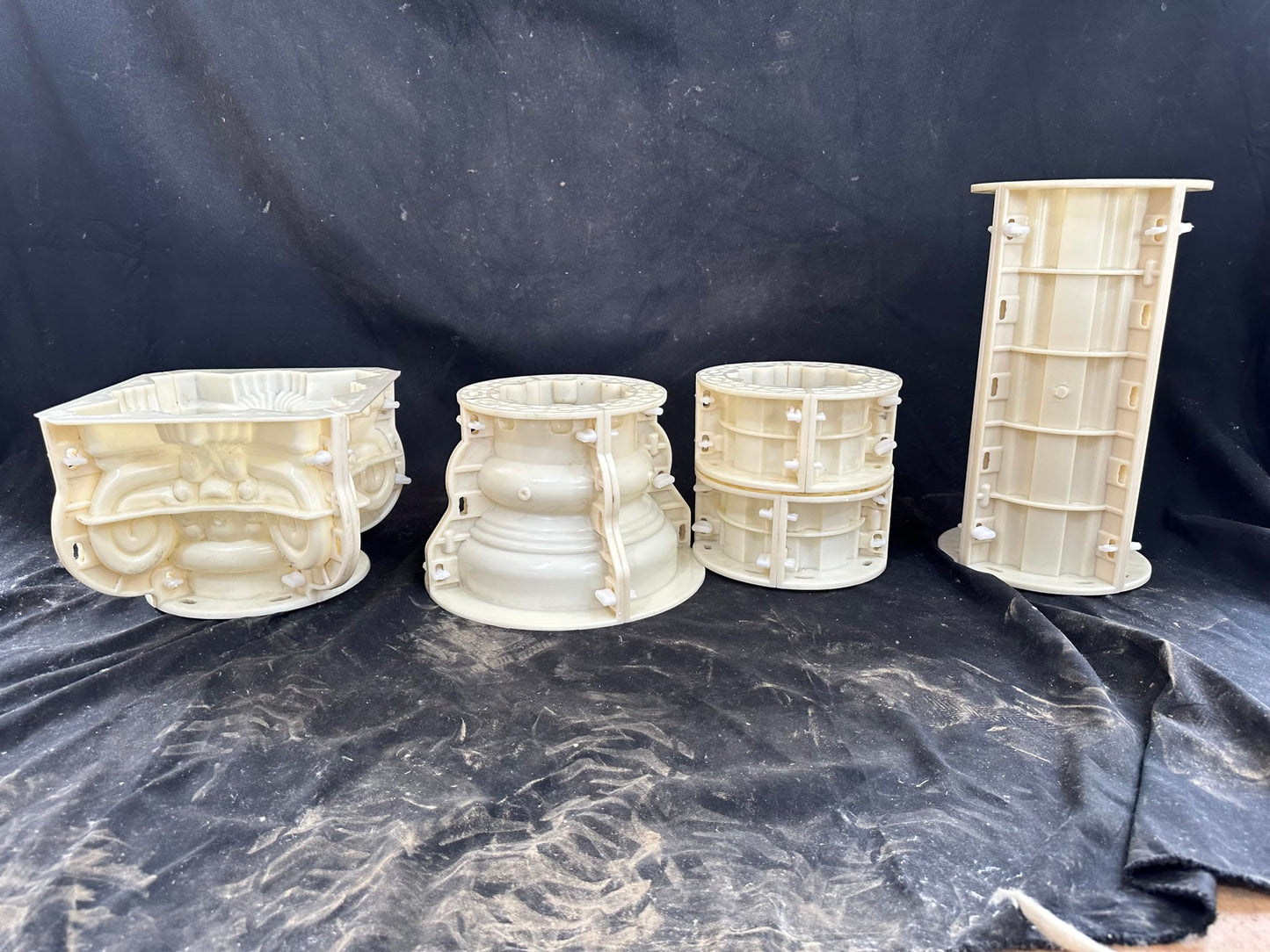 HaiAng Mould Roman Column Mold Cement Round Column European Villa gate Plastic Building Template Smooth Round Column Mold 15 Diameter Height 100cm/39.37in, White, HA001a