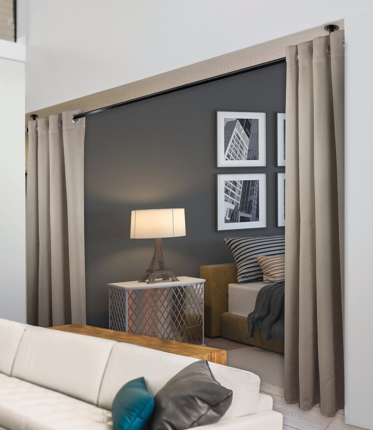 Rod Desyne Window Thermal Isulated Blackout Curtain with Metal Grommet, 180" x 108", Beige - 1 Panel