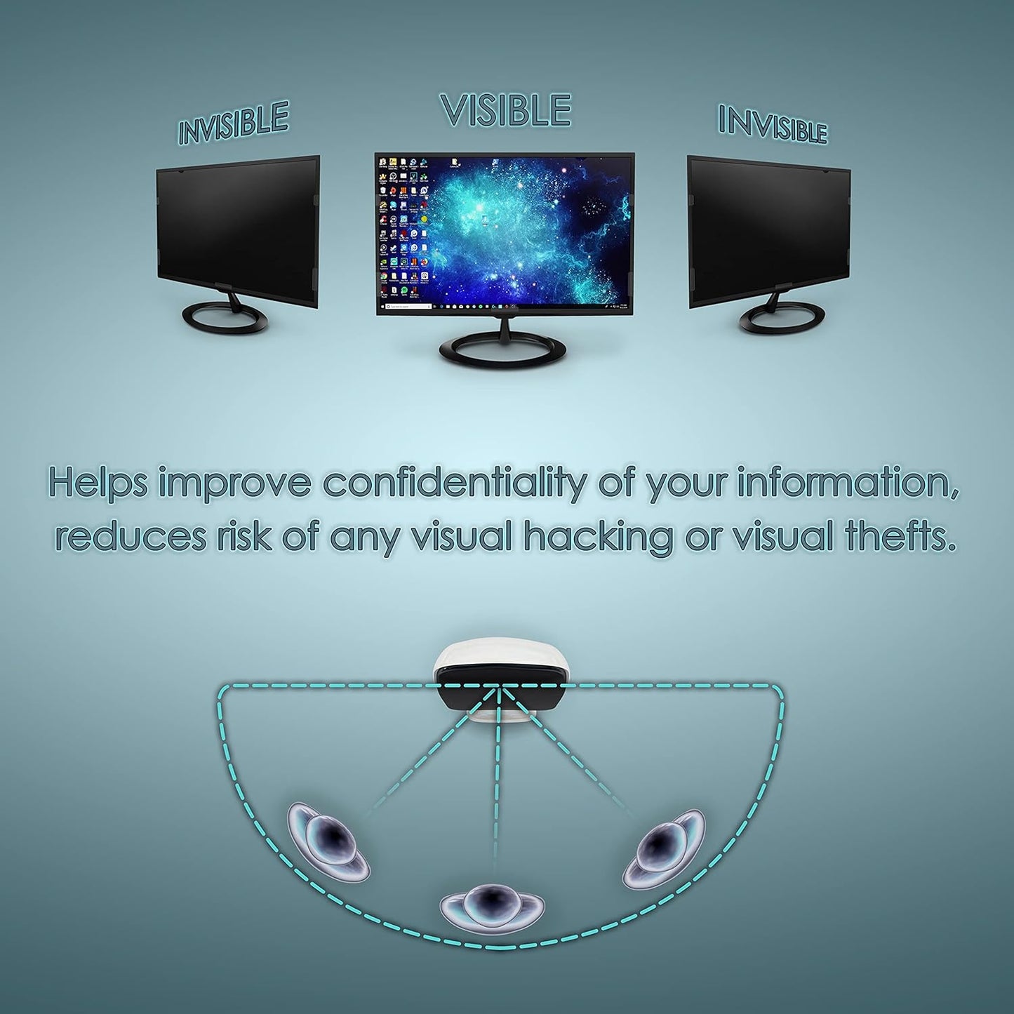 18.5 Inches 16:9 (16.14 inch 9.09 inch Privacy Screen Filter for (Screen Measured Diagonally) Desktop Computer Monitor