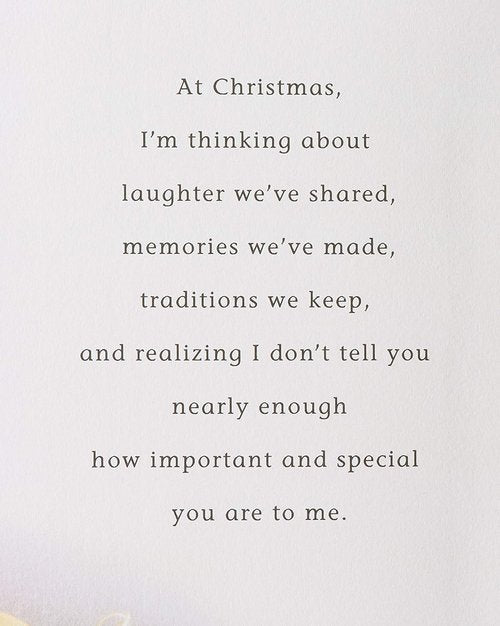 American Greetings Christmas Card - Festive Ornaments & Pine Branches for Someone Special
