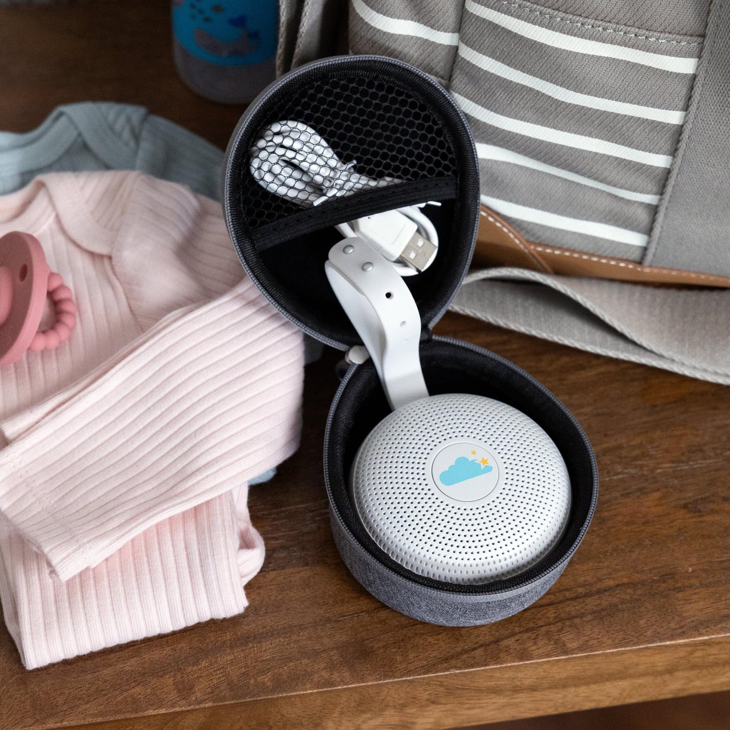 Yogasleep Crush-Resistant Travel Case for Hushh & Rohm White Noise Sound Machines, Provides Protection While Traveling, Double Stitch Zipper, Protection from Scratches & Water Splashes