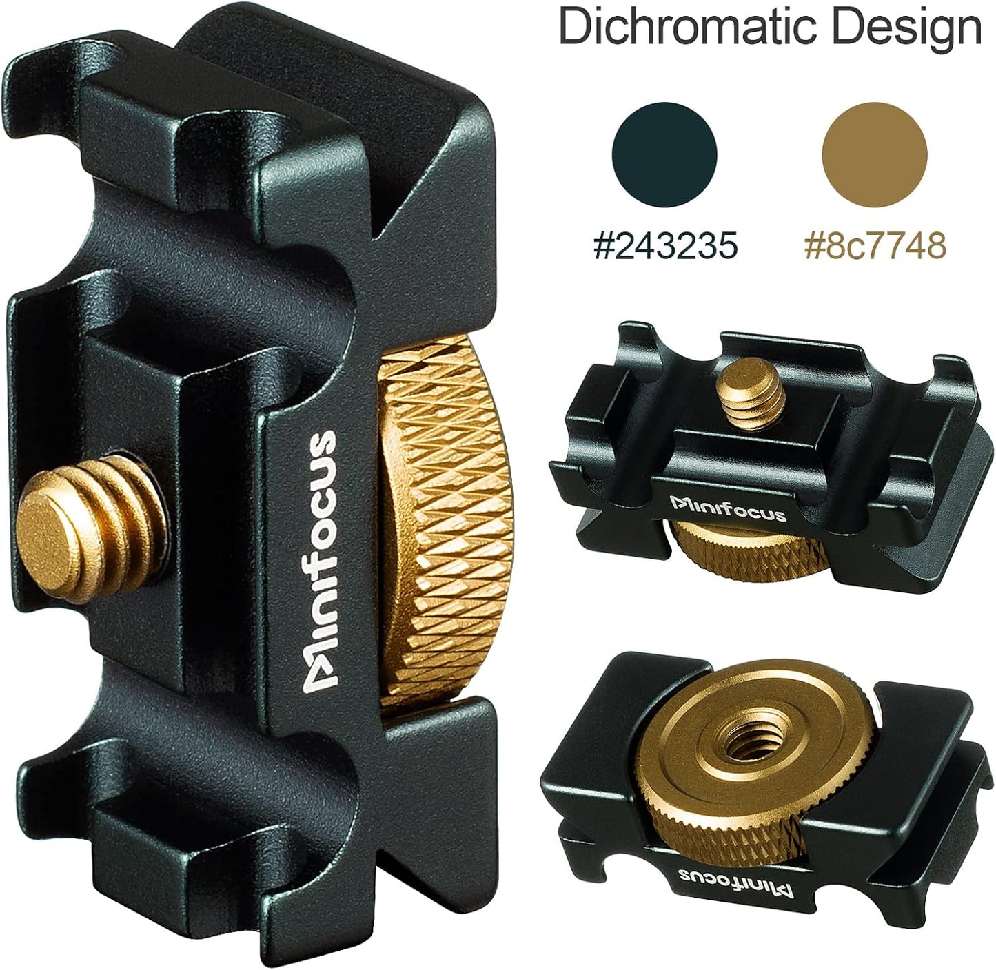 MINIFOCUS 4 Camera Cable Clamp with Arca Swiss System, Aluminum Alloy Tether Cable Block Clip with Grooves, USB Cable