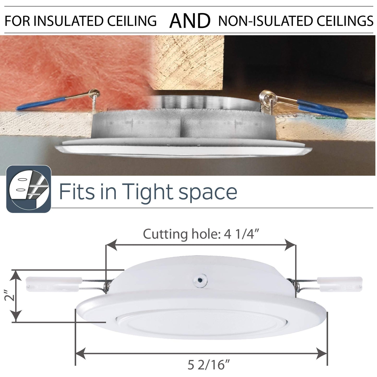 Nadair SL4-550SW-24BN4K 4" Ic Rated Dimmable Gimbal Ultra Recessed Junction Box, 9W, 550 Lumens, 4000K Cool White, Brushed Nickel Finish LED slim Swivel panel light, 6 Count (Pack Of 4)