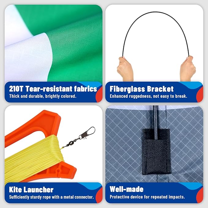 Delta Kites for Kids & Adults，Extremely Easy to Fly，Single Line Beach & Park Kite for Family Outdoor Games & Activities (Eye of The Sky)