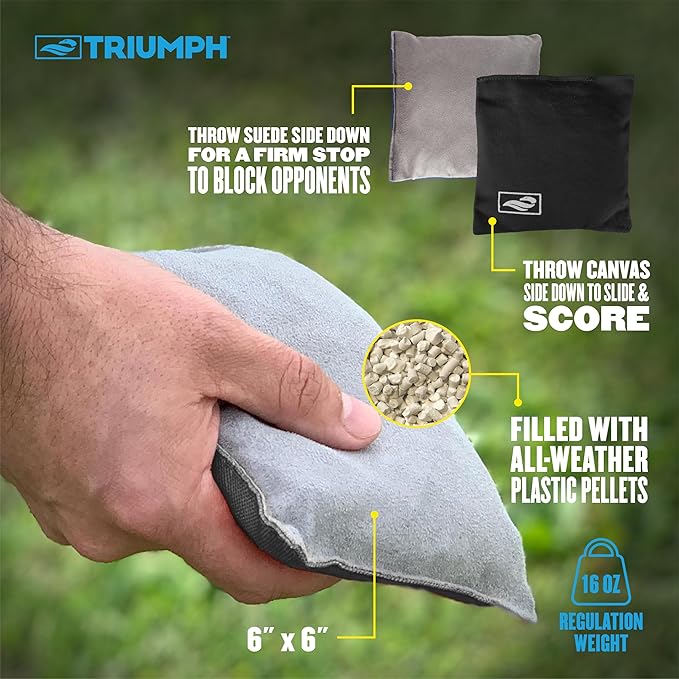 Triumph LED Keyhole 2' x 4' Cornhole Set with Light-Up Path and Scoring