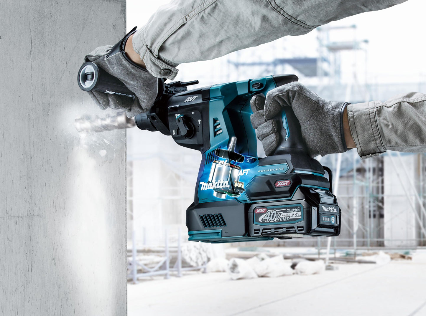 Makita HR003GZ 40V Max Li-ion XGT Brushless Rotary Hammer - Batteries and Charger Not Included