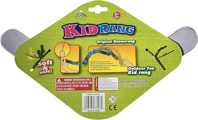 Kid Rang Boomerang - A Great Boomerang Designed specifically for Kids