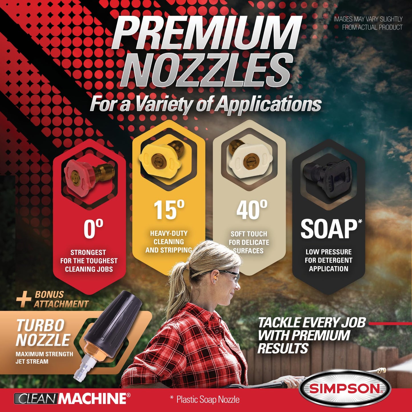 Simpson Cleaning 3200 PSI Gas Pressure Washer, 2.5 GPM Residential Power Washer with Soap Tank and Turbo Nozzle, 25' Hose, Clean Machine, 49-State (CM61456)