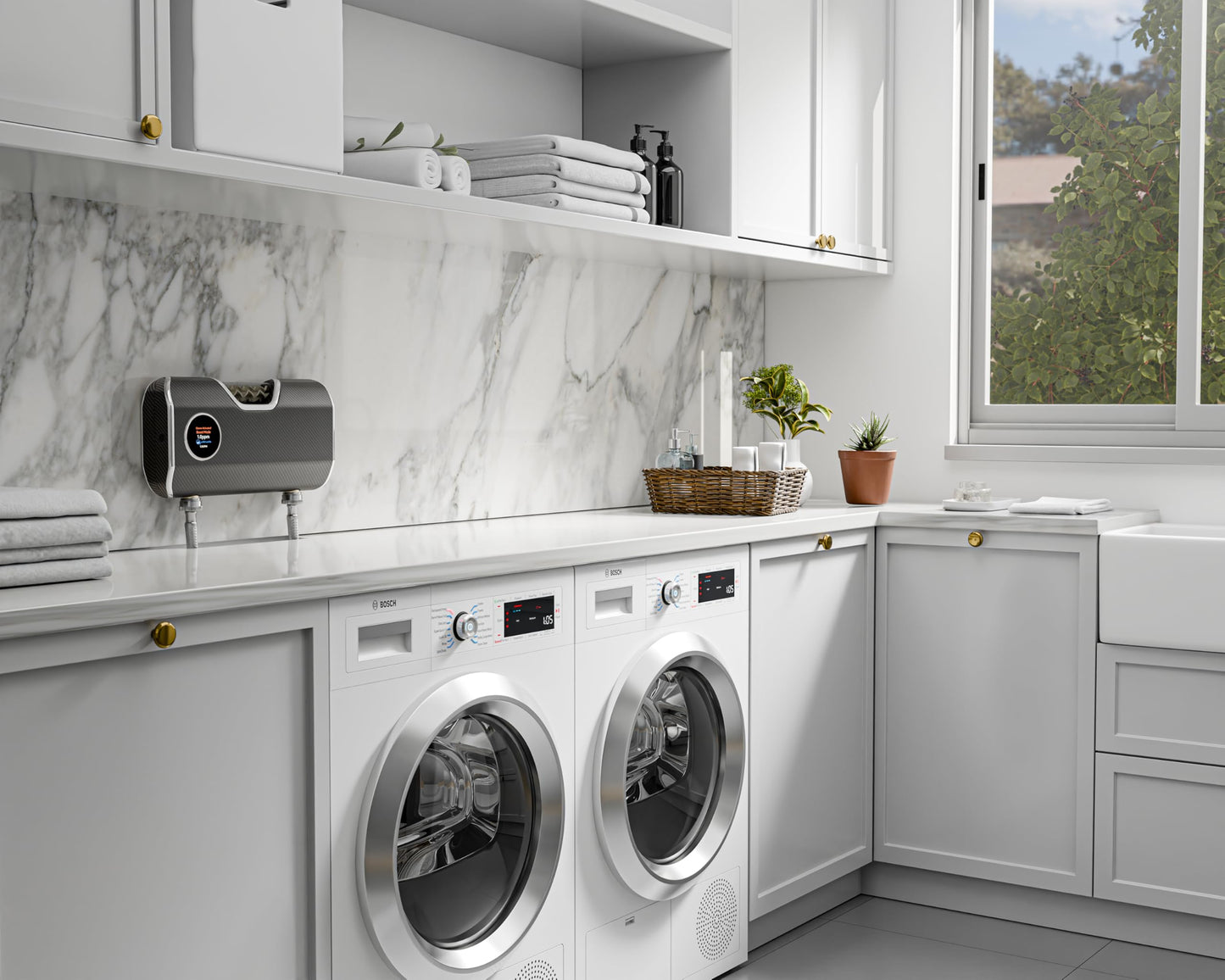 O3 Waterworks Smart Laundry System +PLUS - Advanced Detergent-Free Cleaning with O3 Water Technology