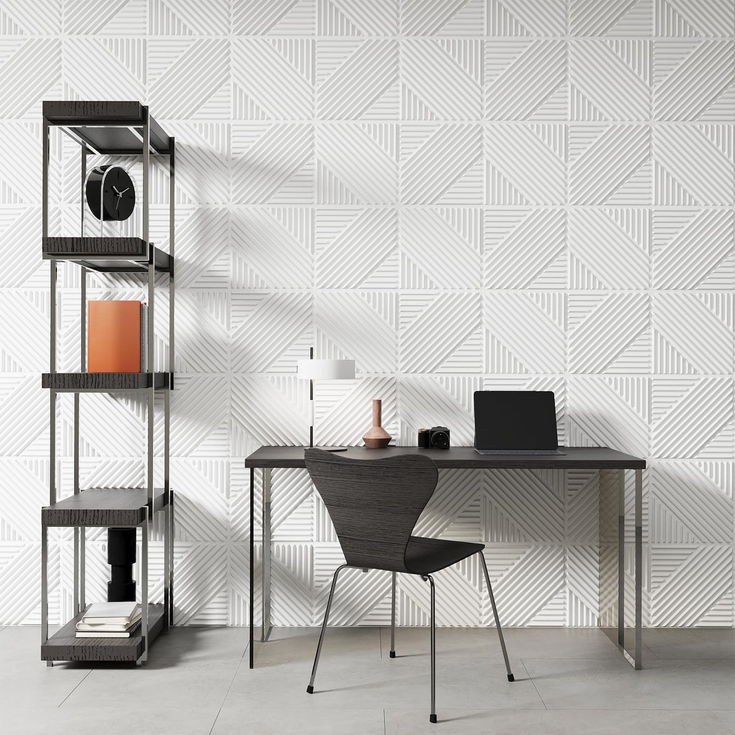 Art3d 33-Pack 3D Wall Panels for Interior Wall Decor, Textured Accent Walls Paneling for Living Room, Bedroom, TV Background, 12"x12" White