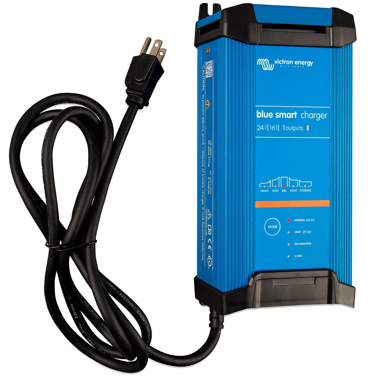 Victron Energy Blue Smart Car Battery Charger – IP22 – Float, Trickle Charger & Desulfator for Motorcycle, ATV, RV, Lithium & Deep Cycle Batteries - 24V 16A