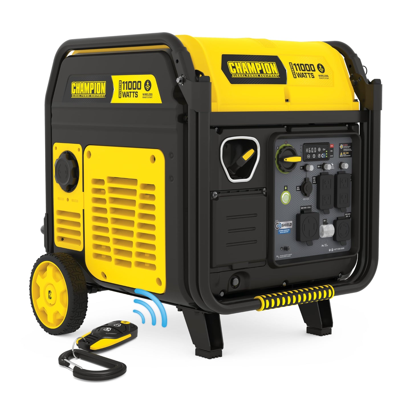 Champion Power Equipment 11,000-Watt Wireless Remote Start Home Backup Portable Inverter Generator with Quiet Technology and Free 3-Year Warranty