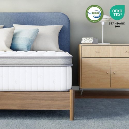 Neo Sleep Full Size Mattress - 12 Inch Hybrid Comfort with Cooling Gel Memory Foam & Pocket Springs