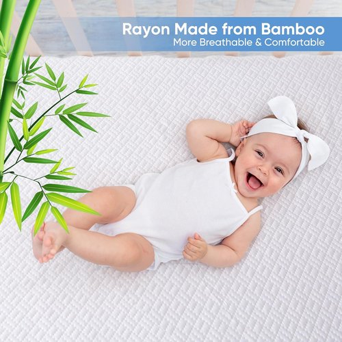 Hanherry Waterproof Mattress Protector - Queen Size Cooling Cover with 3D Air Fabric | Soft & Breathable