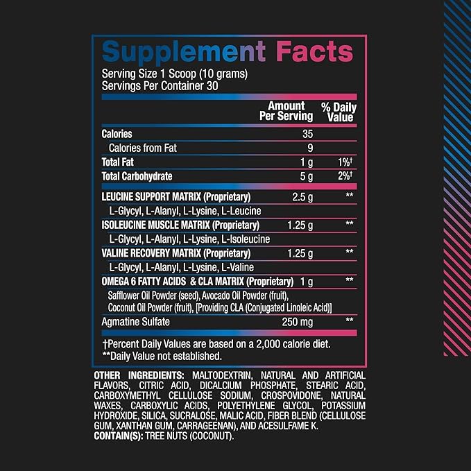 BPI Sports Best BCAA Powder - Muscle Recovery Support - Branched Chain Amino Acids | Building Blocks of Protein and Muscle - Post Workout Recovery ??Hydration - Blue Raspberry, 30 Servings