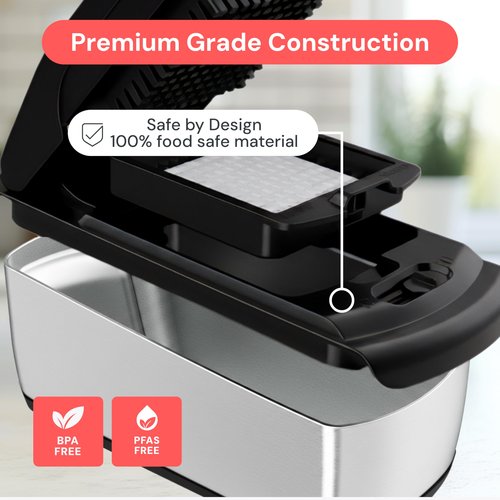 Fullstar The Original Pro Chopper - Vegetable Chopper and Spiralizer, Food Chopper with Container, Fruit Slicer, Kitchen Gadgets & Gifts, Home Essentials (9 in 1, SS Black)