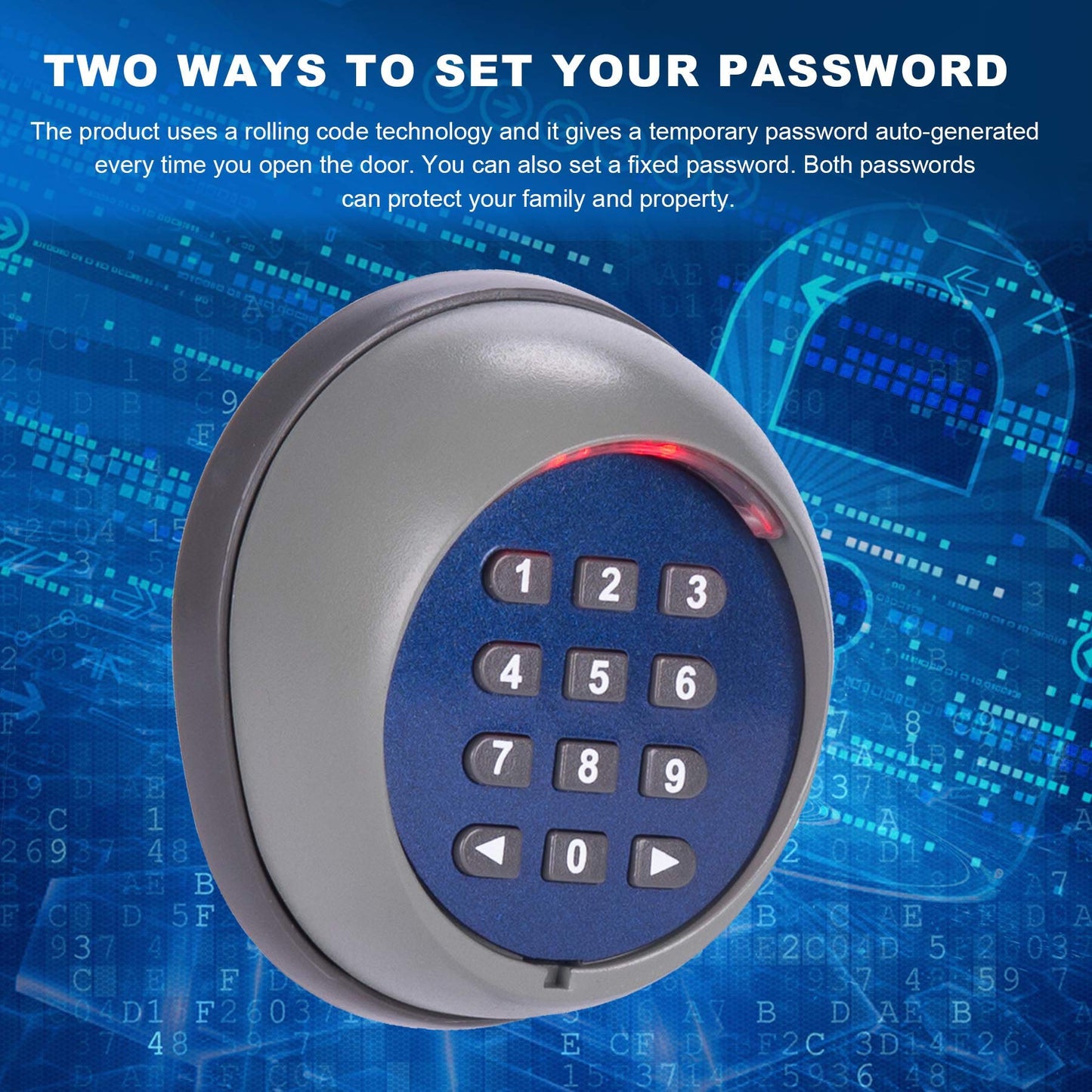CO-Z Security Wireless Automatic Code Entry Gate Keypad Remote Operator Panel Control for Sliding Gate Opener Motor