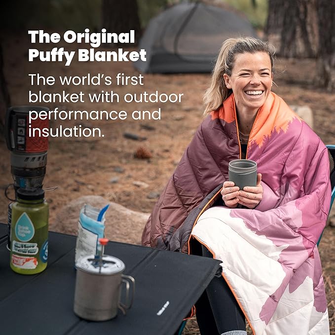 Rumpl Original Puffy Great Smoky Mountains - Bear Crossing National Park Blanket for Camping and Outdoors, V2, Great Smoky Mountains - Bear Crossing