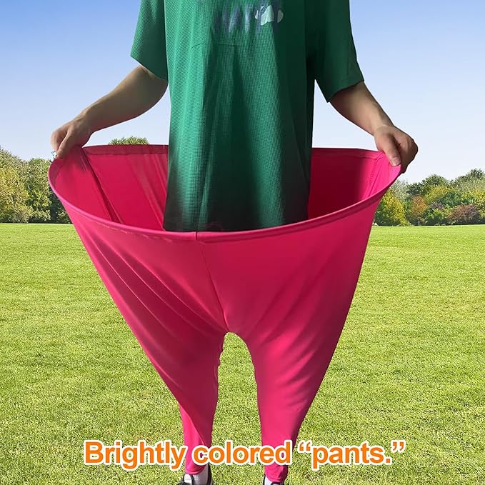 Granny Pants Yard Game Set with Bouncy Balls & Pump,Giant Stretchy Pants, Fun Tossing Games Props for Outdoor Parties, Group Gatherings, Adults and Family