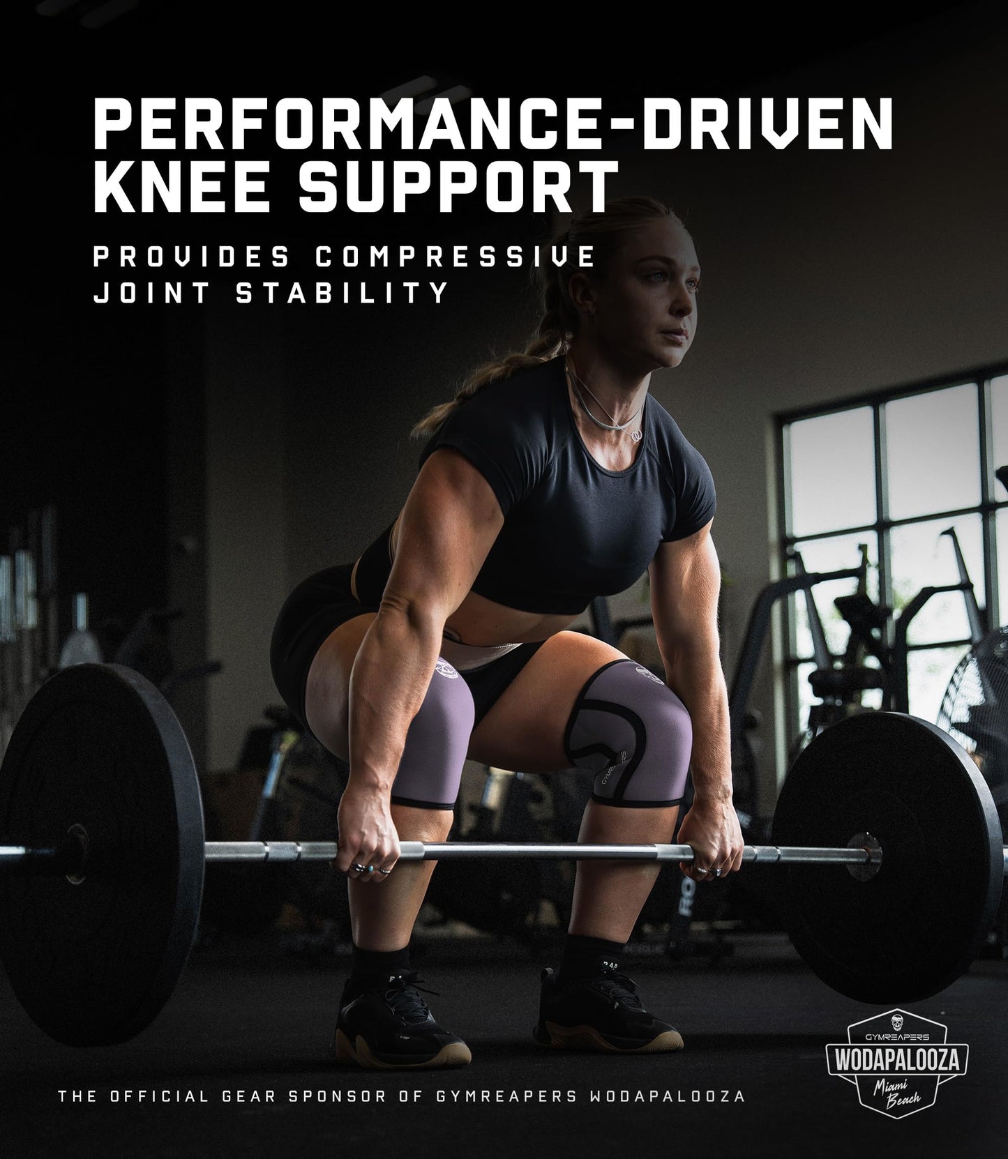 Gymreapers 5MM Knee Sleeves for Weightlifting, Squats, Powerlifting, and Functional Training – Compression Knee Support for Men & Women – Joint Protection & Recovery – Pair (Lilac, Medium)