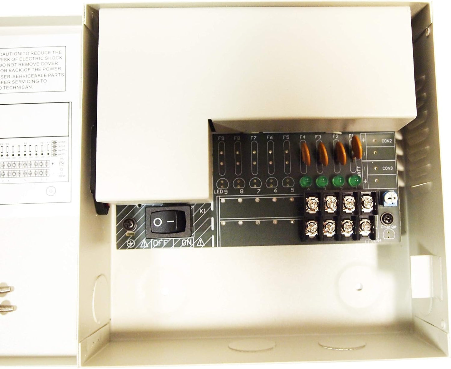 (PB04-03P) 4 3 EVERTECH Channel Ampere PTC Fuse CCTV DVR Security Camera Metal Power Supply Box