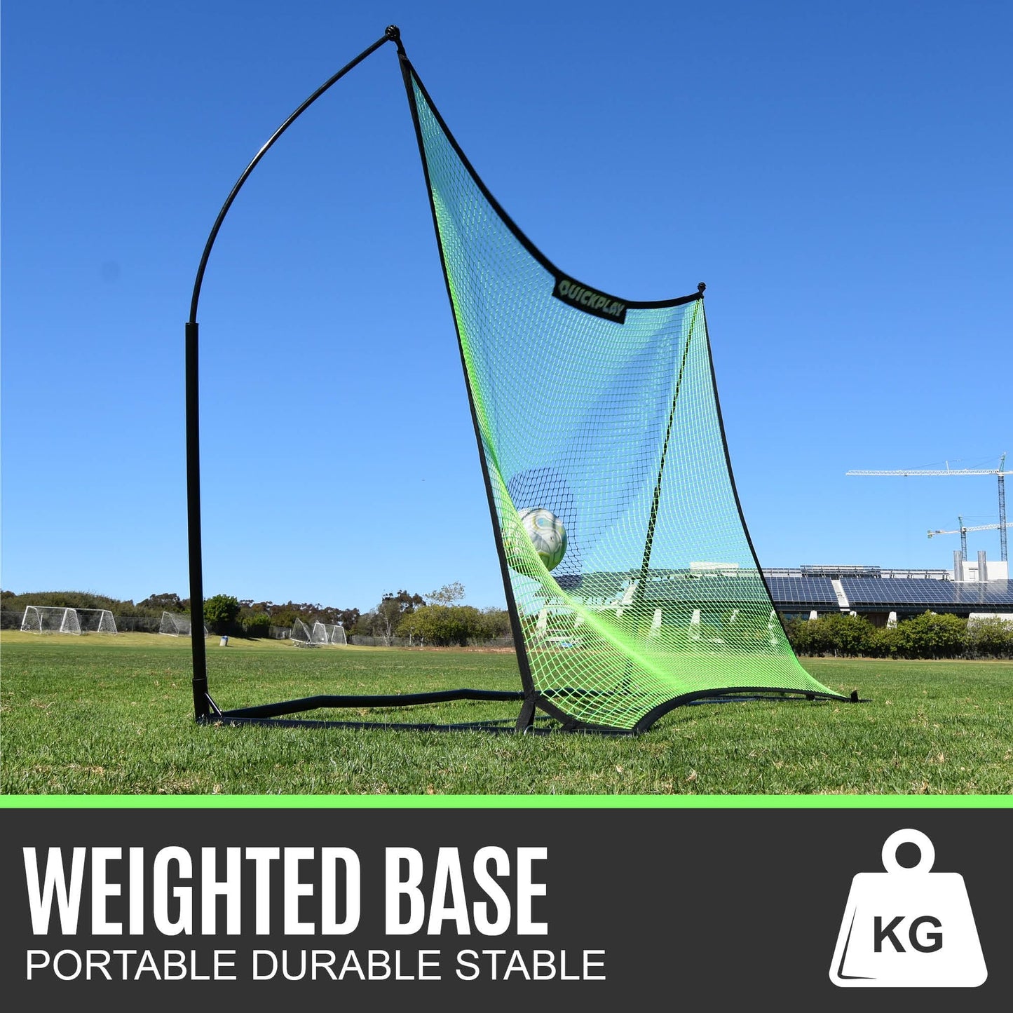 QUICKPLAY Spot Target TEKKERS Soccer Rebounder (8x6') | Perfect for Team or Solo Soccer Training | Ideal Soccer Training Equipment for Passing, Receiving, and Trapping Practice