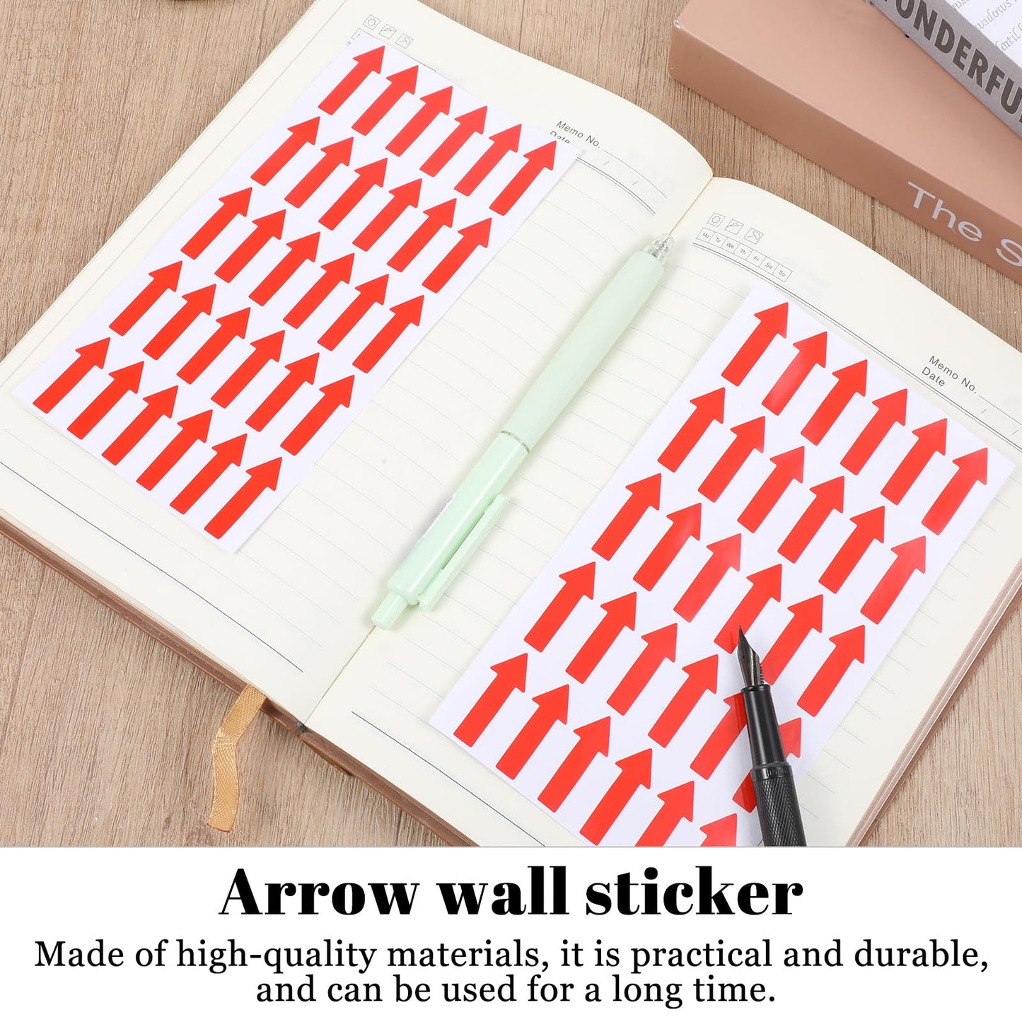 180Pcs Small Arrow Stickers 1.2 Inch Red Arrows Sticker Red Arrow Labels Direction Arroww Stickers Small Adhesive Arrows for Tax Forms, 6 Sheets, 30pcs/Sheet