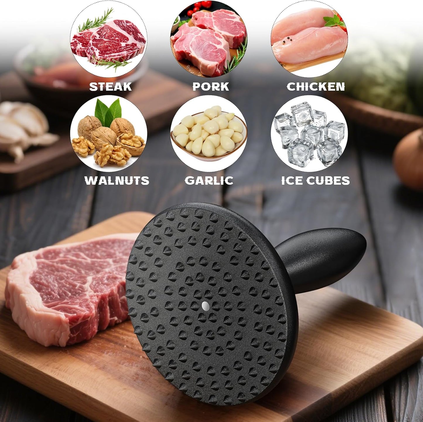Skiennix Meat Chopper & Tenderizer Tool - Versatile Kitchen Essential for Perfectly Tender Meat