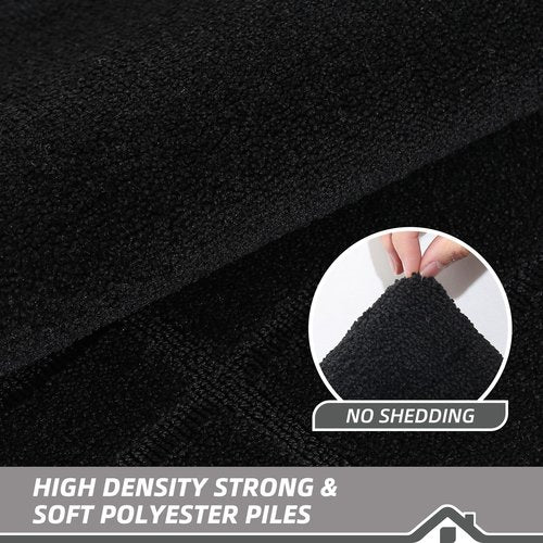 BEQHAUSE Door Mat 36" x 60", Non-Slip Door Mats Indoor Entryway Rugs Washable Low-Profile Absorbent and Stain Resist Floor Mats, Dog Door Mat for Front Back Door, Mud Wet Shoes & Paws, Black