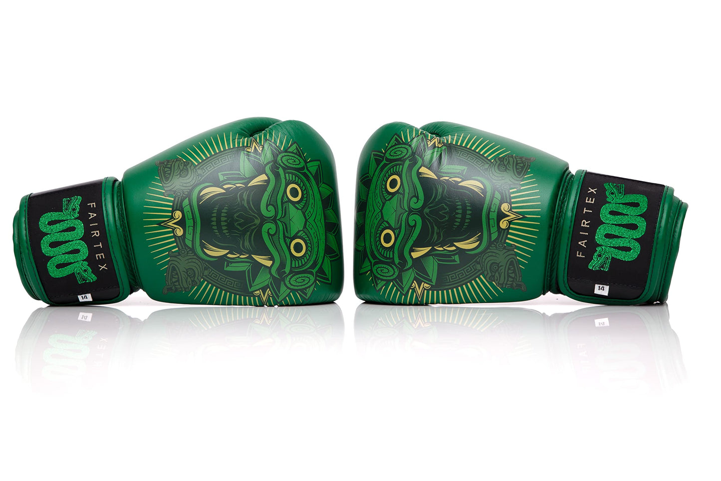 Fairtex Resurrection Premium Muay Thai Boxing Gloves - Limited Edition Design | Collaboration with Tom Atencio | Stylish & Durable | Syntek Leather | Handcrafted | MMA Kickboxing Gloves (16oz)