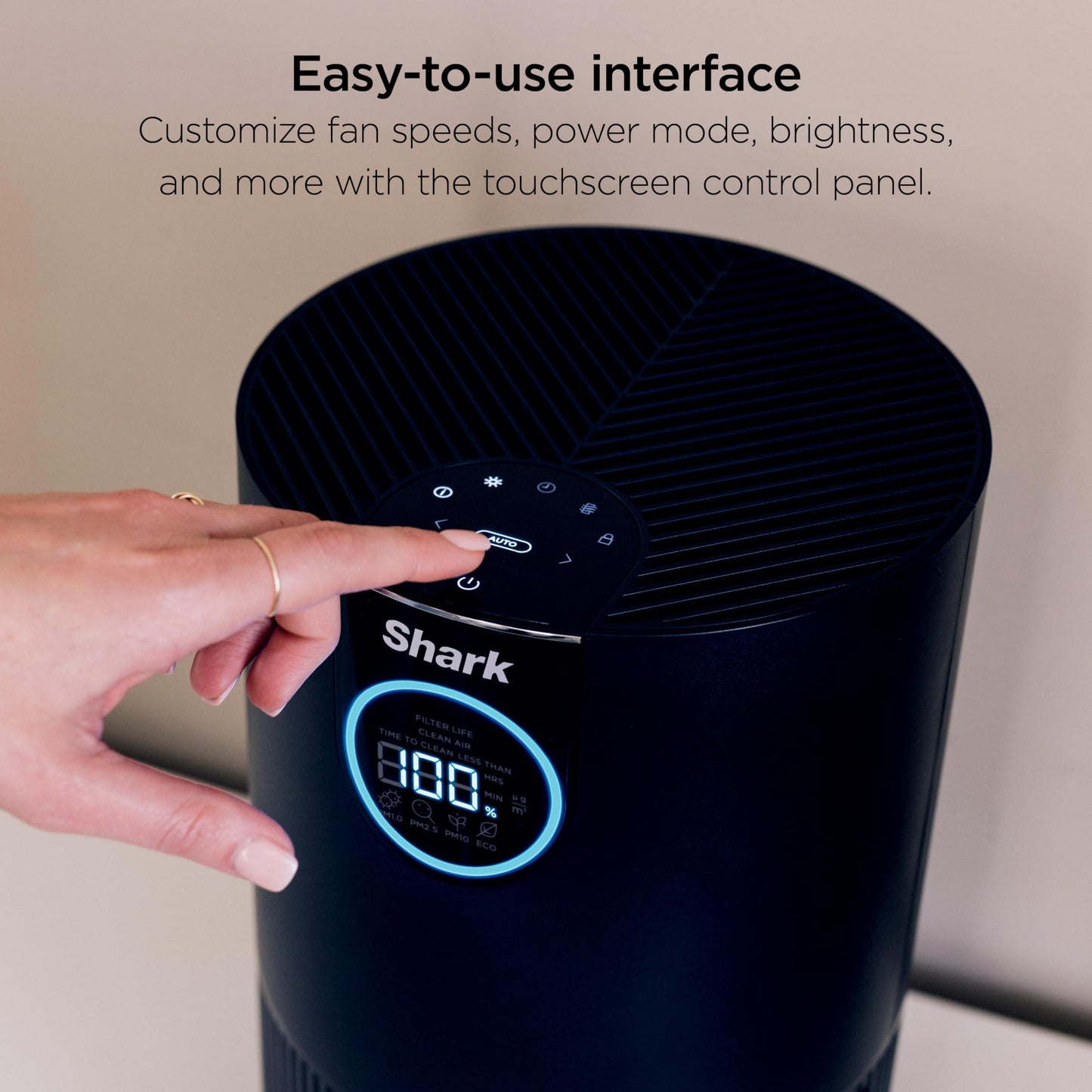 Shark HP232 Clean Sense Air Purifier MAX with Odor Neutralizer Technology, Allergies, HEPA Filter, 1200 Sq Ft, XL Room, Whole Home, Captures 99.98% of Particles, Allergens, Smells & More, Grey