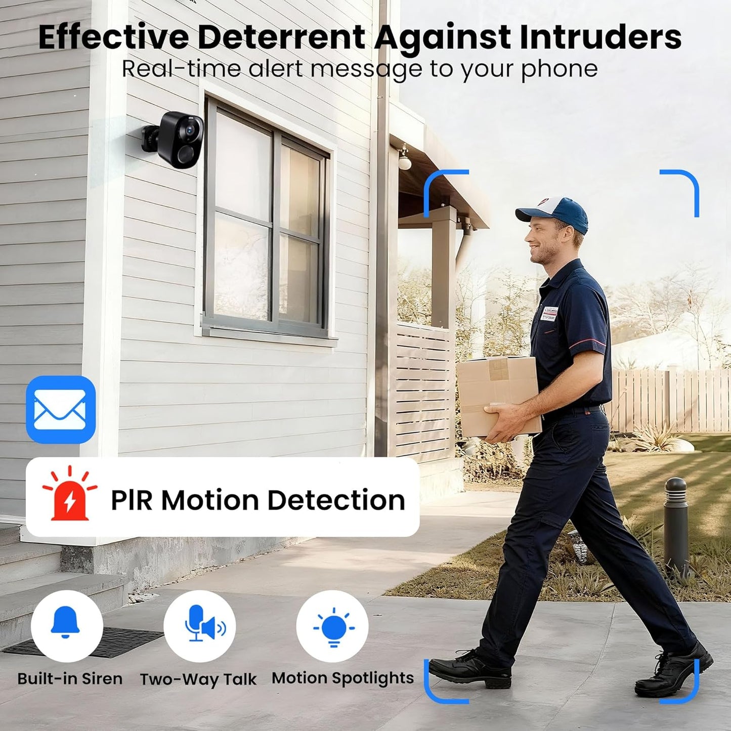realhide 2026 2K 2.4G/5G, 6-Month IP66 2-Way Enhanced UHD Security Cameras Wireless Outdoor Free Cloud & SD Storage
