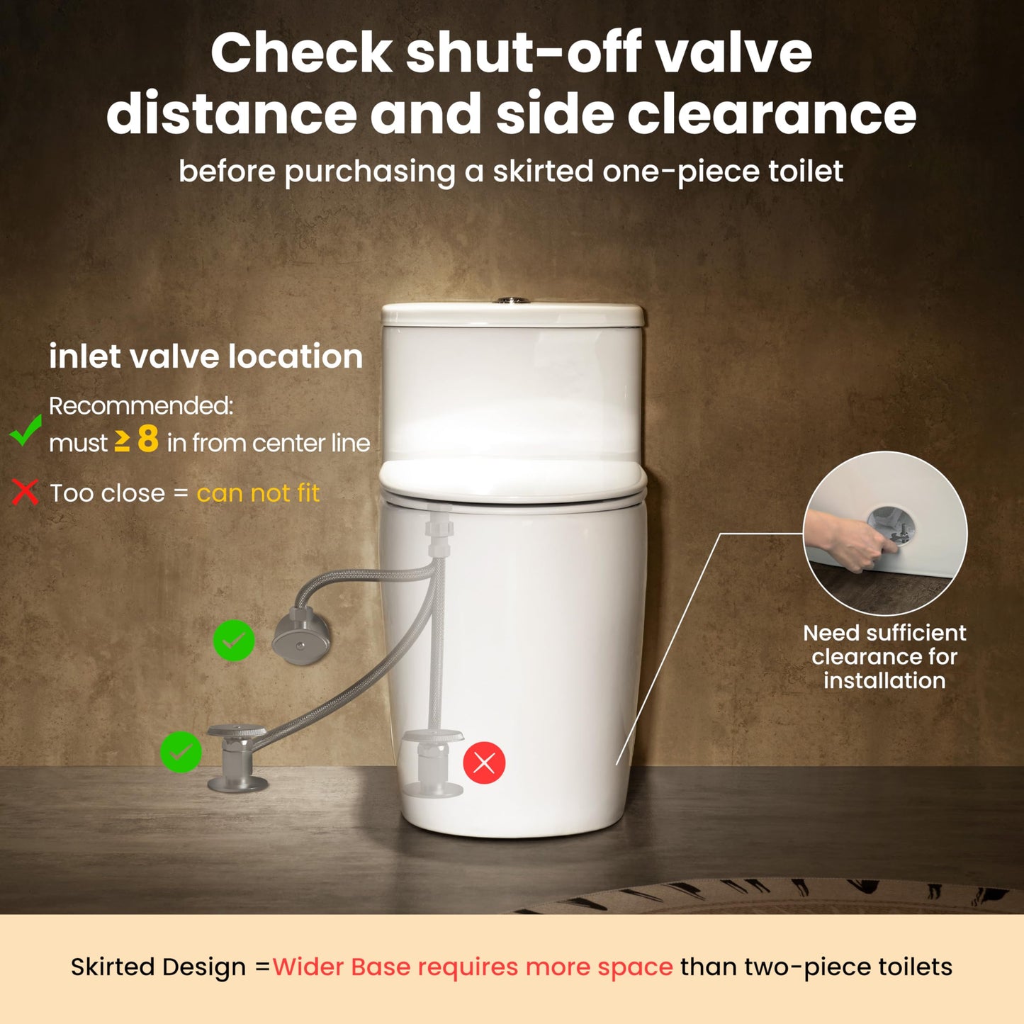Casta Diva One Piece Toilet Elongated with 17.5" ADA Height Comfort Chair Seat Compact Modern Toilets for Bathroom, Dual Flush High Efficiency 1.0/1.28 GPF & MAP 1000g, 12'' Rough-in, White