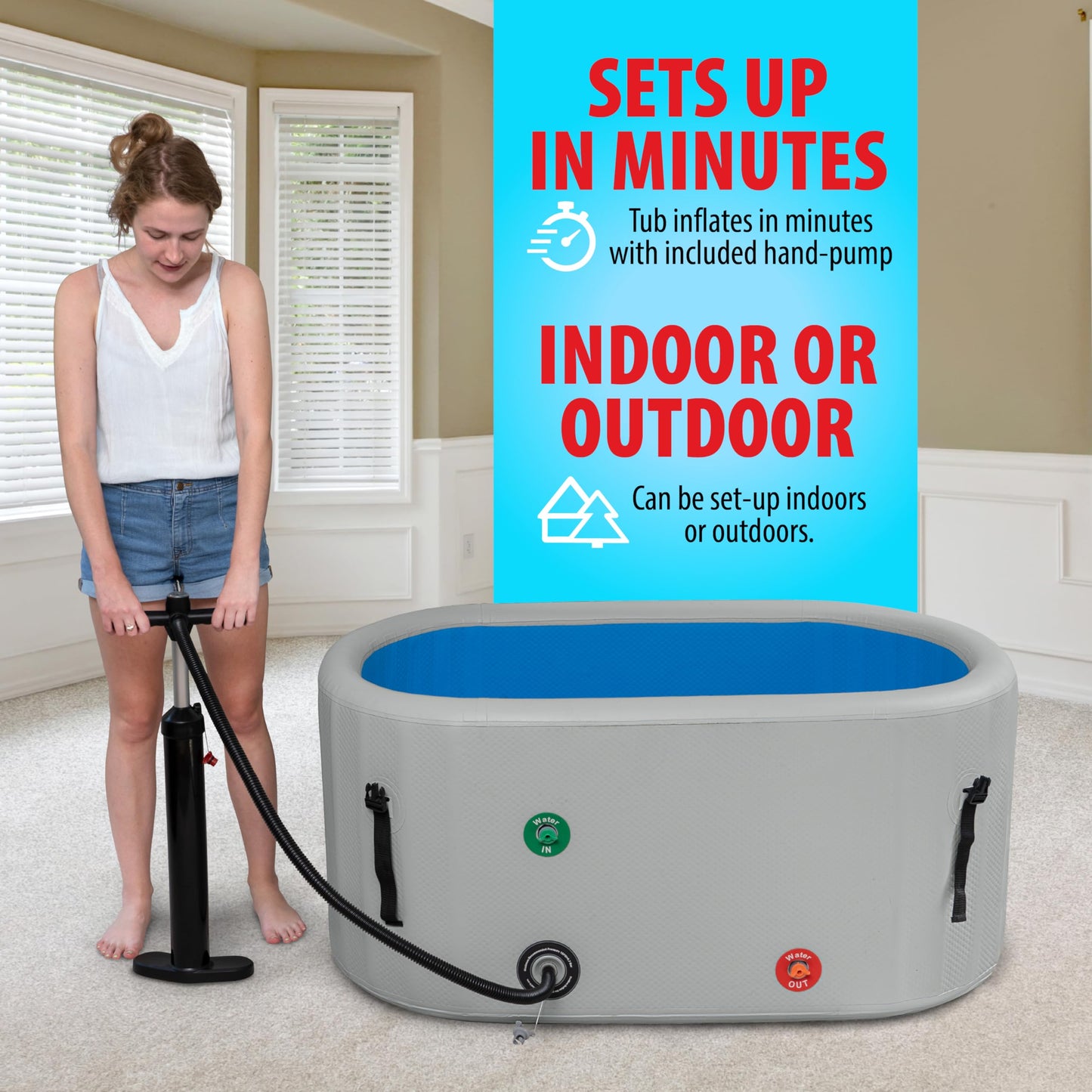 Polar Revive Inflatable Ice Bathtub With Chiller 2.0