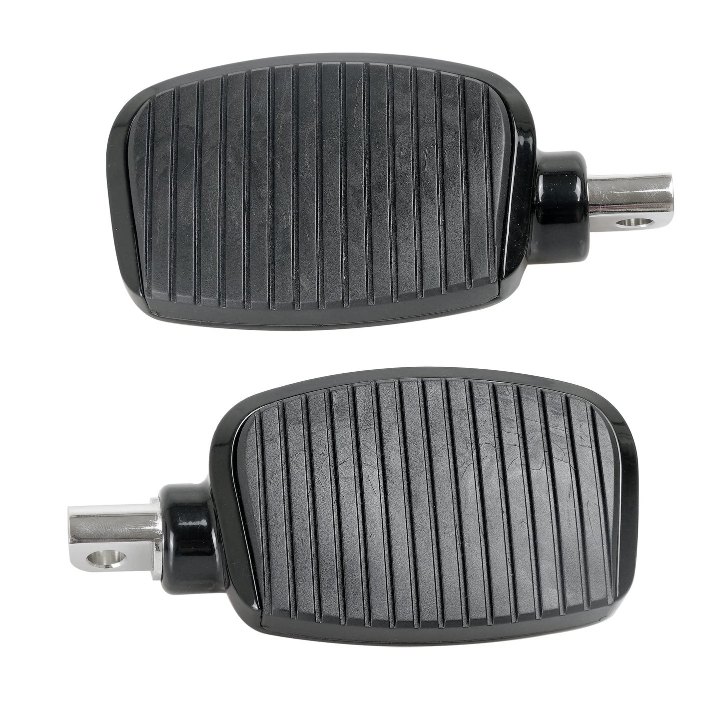 SWESGI Motorcycle Passenger Mini Board Floorboards Footpegs Pedals Footrests Highway Pegs with Anti-Slip Rubber Universal for Harley Davidson Dyna Touring Honda Suzuki Yamaha Triumph (Black)