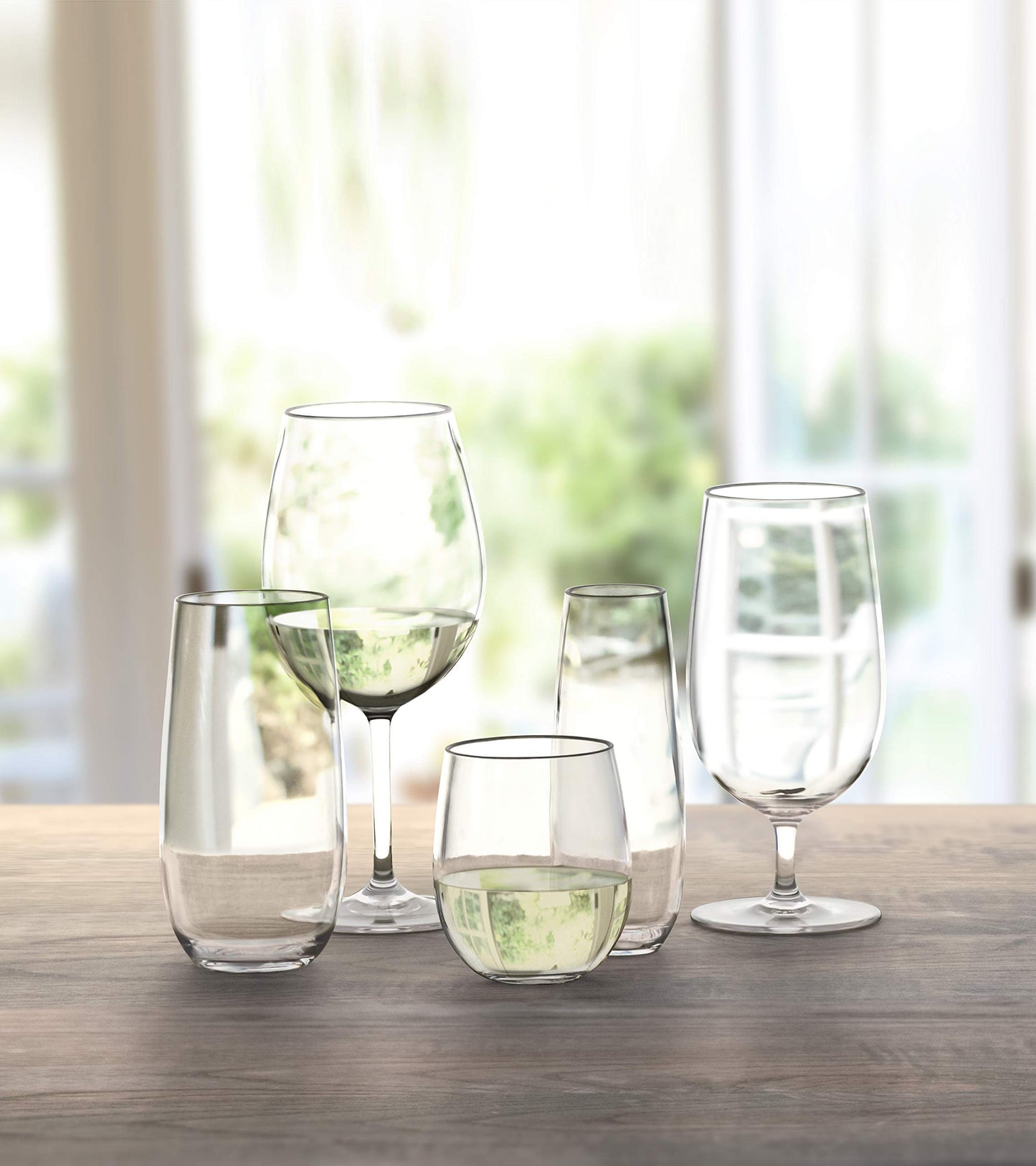 TarHong Montana Stemless Glass, 18 oz., Premium Acrylic Drinkware, Set of 6