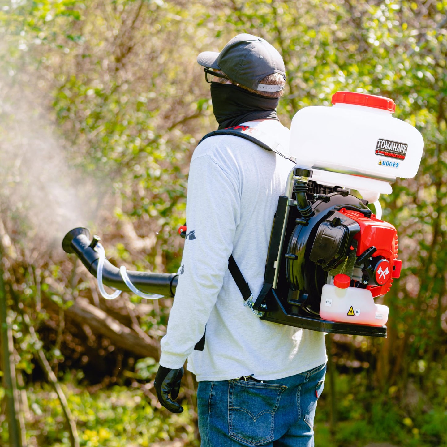 Tomahawk Power 3HP Backpack Mosquito Fogger Leaf Blower 3.7 Gallon Tank Garden Sprayer (Fogger)