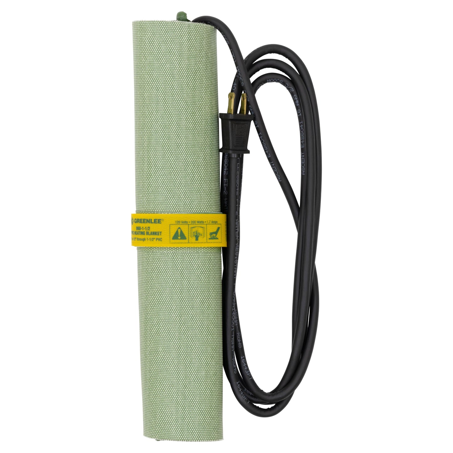 Greenlee 860-1-1/2 Temperature-Controlled PVC Heating Blanket for 1/2" to 1-1/2" PVC Conduit, 120 Volts, 200 Watts, Small, Gray