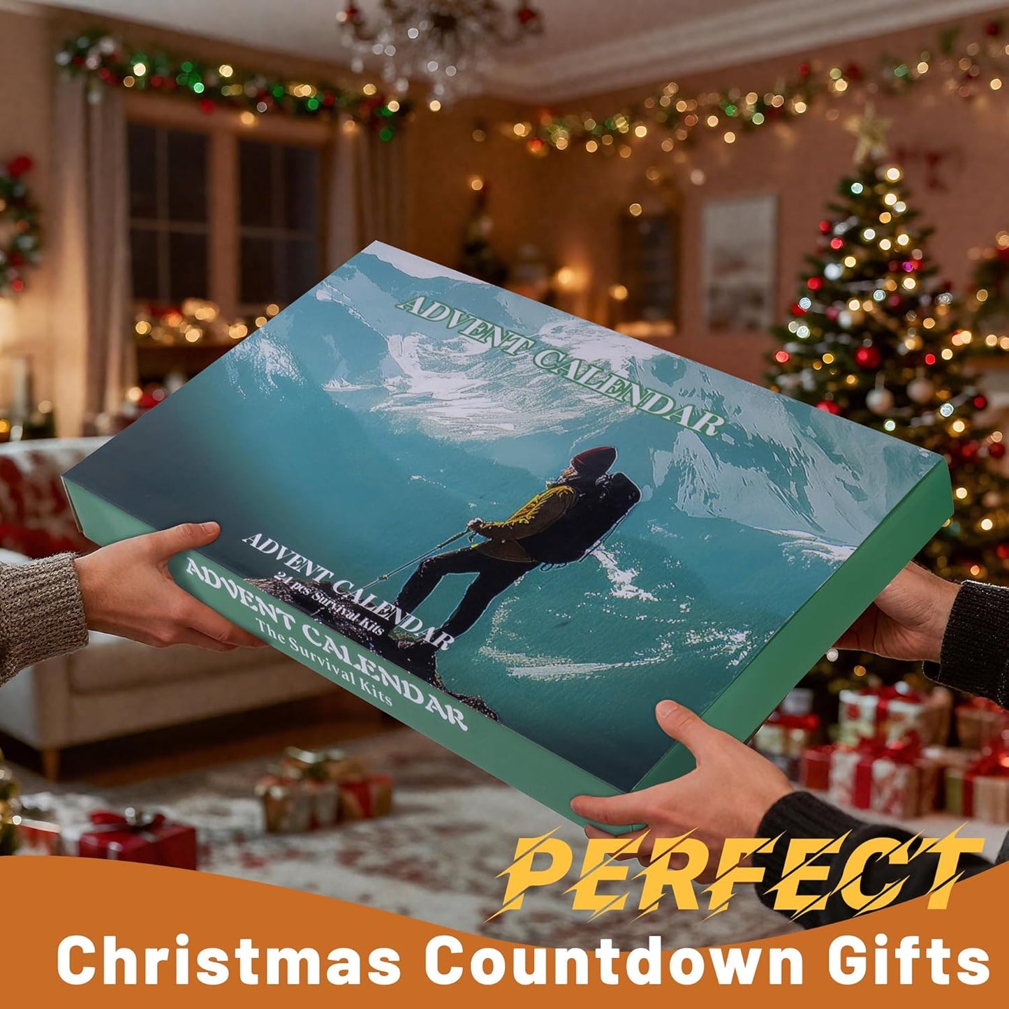 Survival Kit Advent Calendar 2025 - 24-Day Countdown with Outdoor Survival Tools for Men & Teens