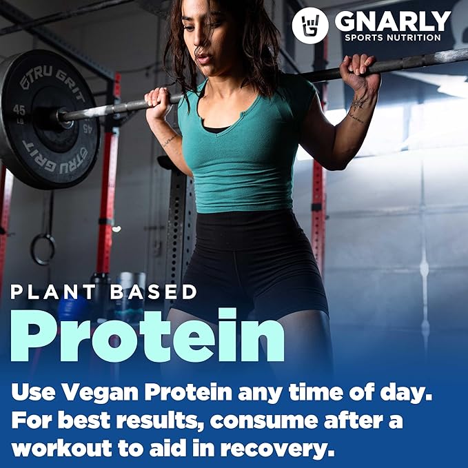 Gnarly Nutrition Vegan Plant Protein ??Vanilla Vegan Protein Powder, NSF Sport Certified ??Meal Replacement, Daily Nutritiional Boost ??Lactose Free Powder ??Vanilla, 28.2 oz