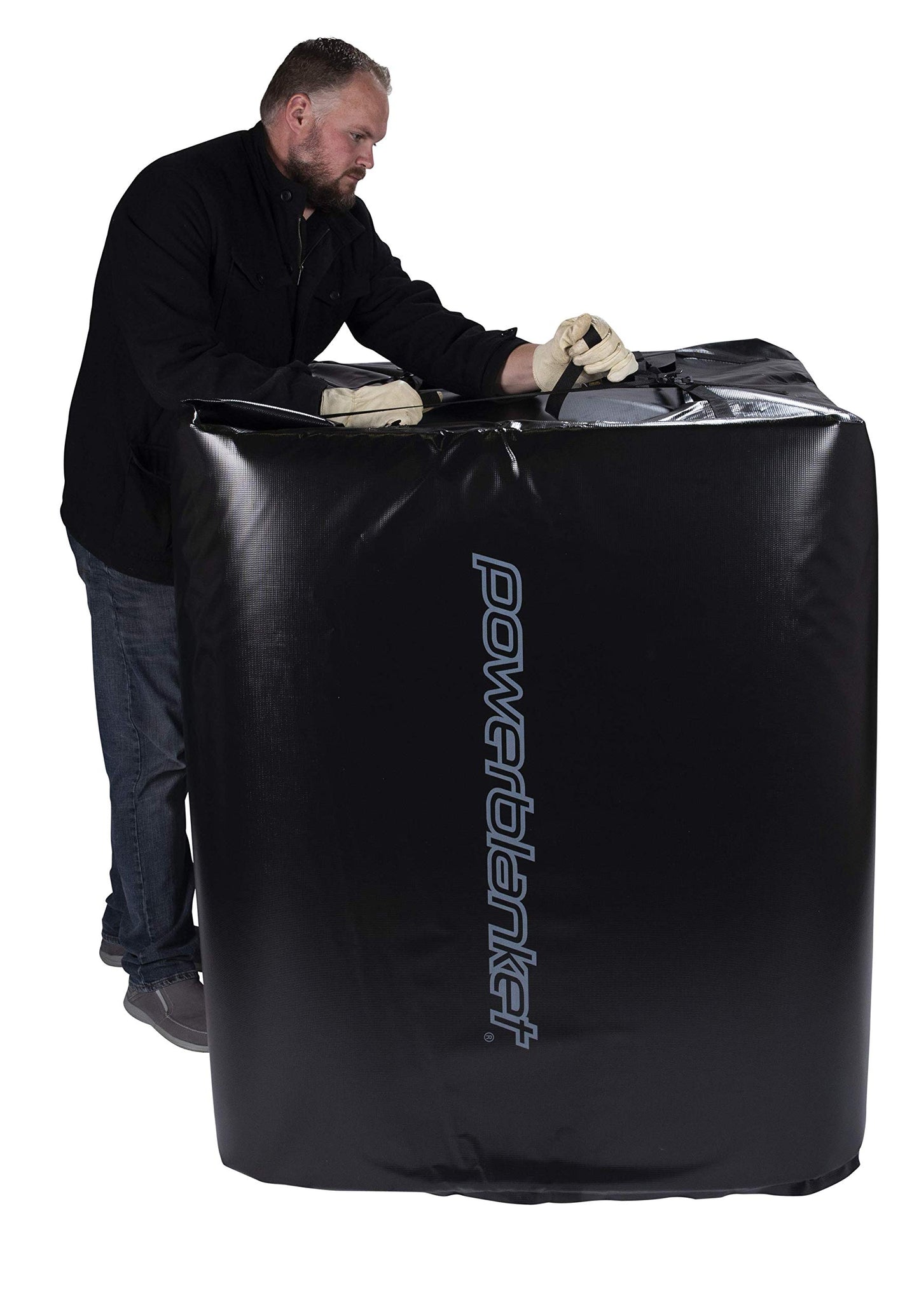 Powerblanket TH330-240V Industrial Grade/Weather Resistant D-15 Vinyl Shell 330 gal Insulated IBC Tote Heater, 240V, Black