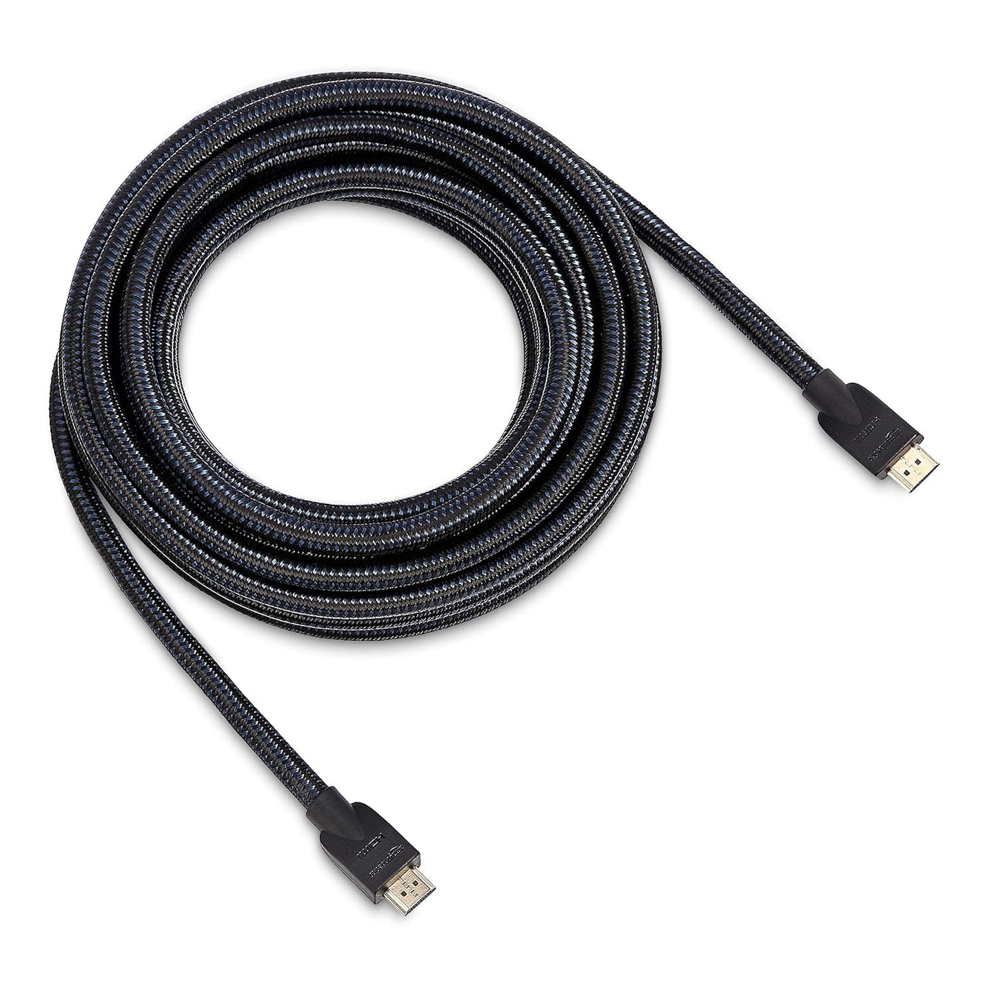 2.0 25ft, 4K@60Hz, 18Gbps, 2160p, 48 TV/PS5/Xbox/Roku/Blu-ray, Amazon Basics Nylon-Braided HDMI Cable, bit, Compatible