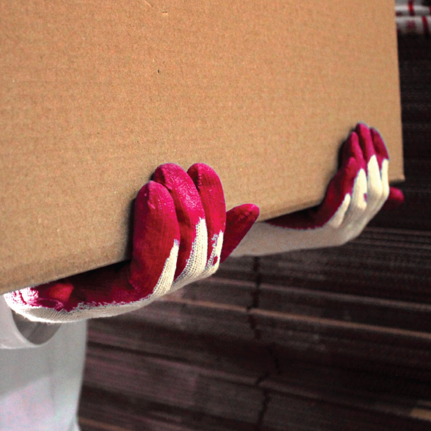 Jumuk Supplies 400 Pairs Bulk Red Rubber Palm Working Industrial Gloves for Warehouse, Moving, Construction, Landscaping Business Gloves